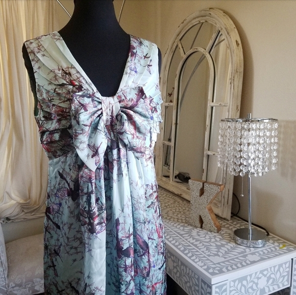 🍒EUC🍒 TED BAKER DRAGONFLY SHIFT DRESS - Picture 5 of 6